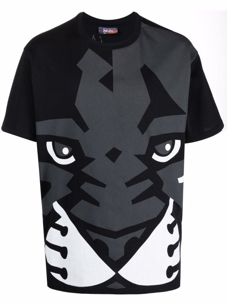 tiger-print cotton T-shirt - 1