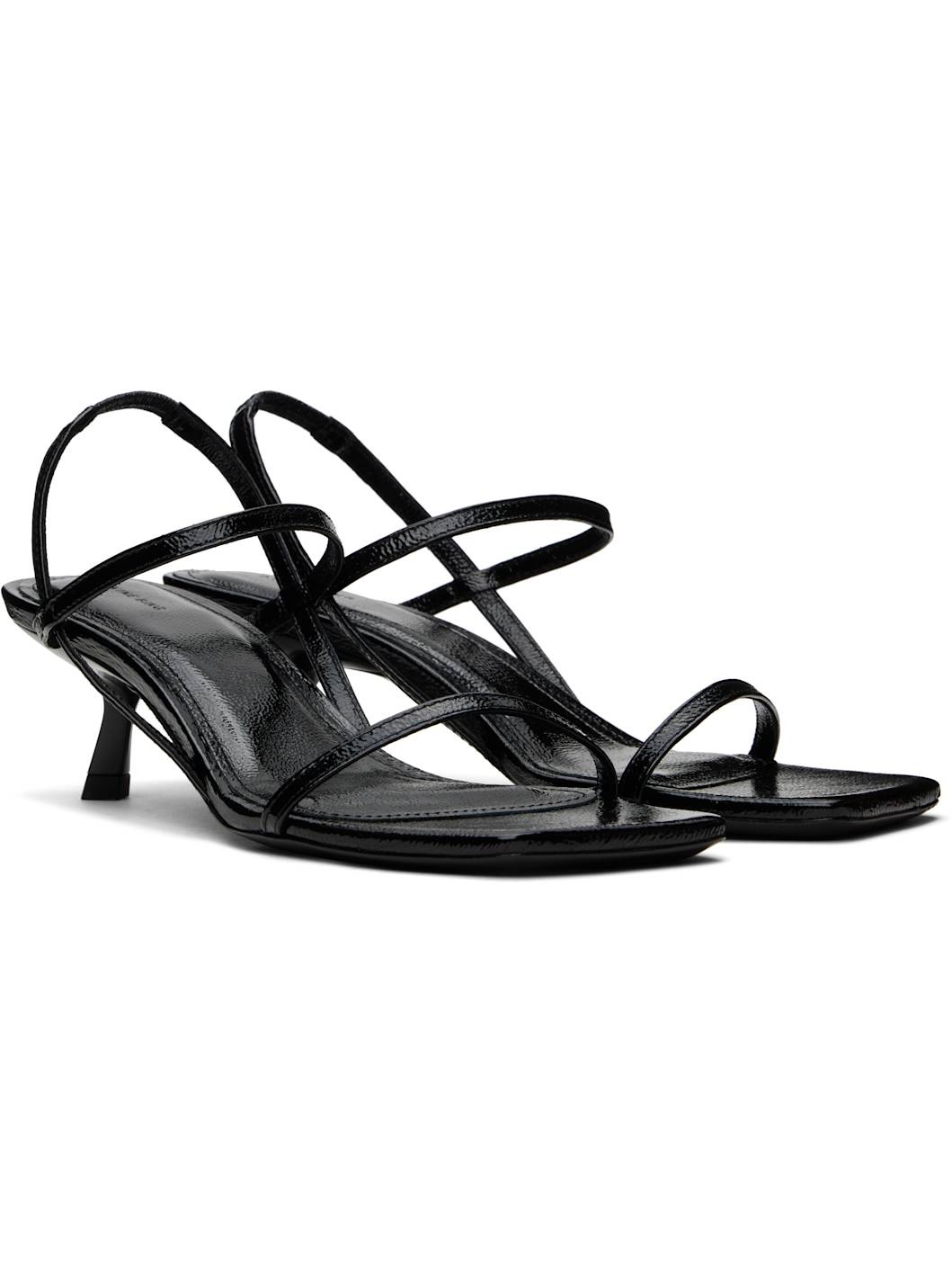 Black Hilda Heeled Sandals - 4