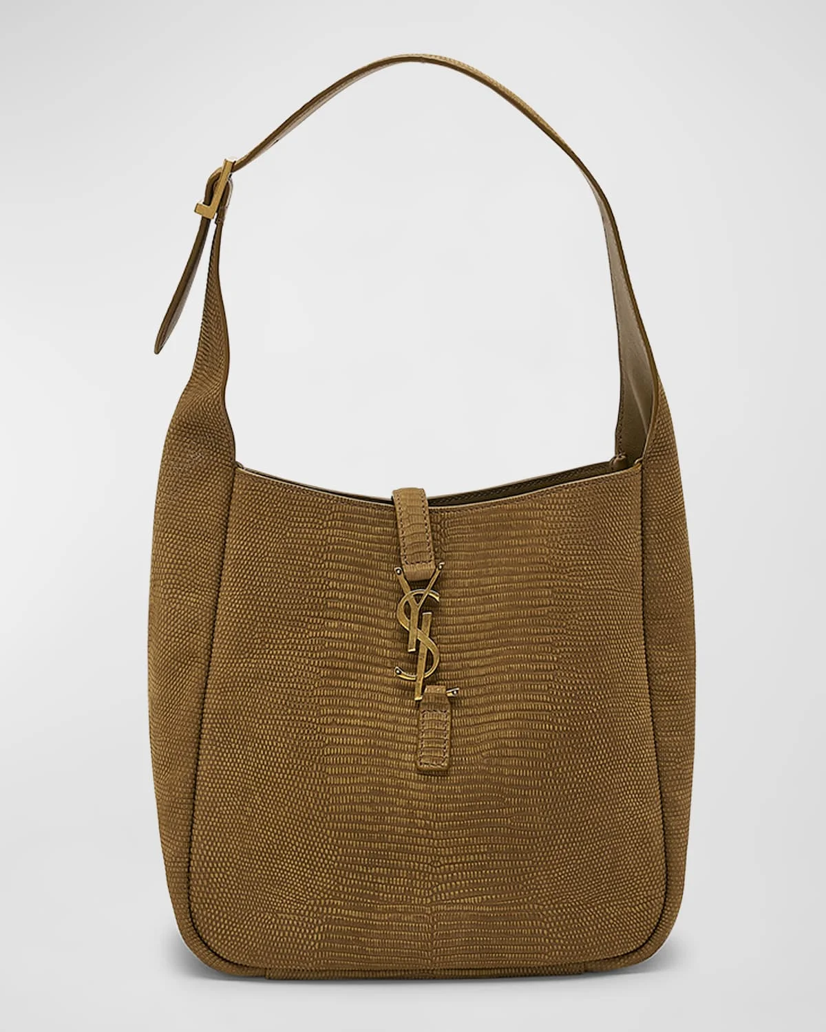 Le 5 A 7 Small Lizard-Embossed Shoulder Bag - 1