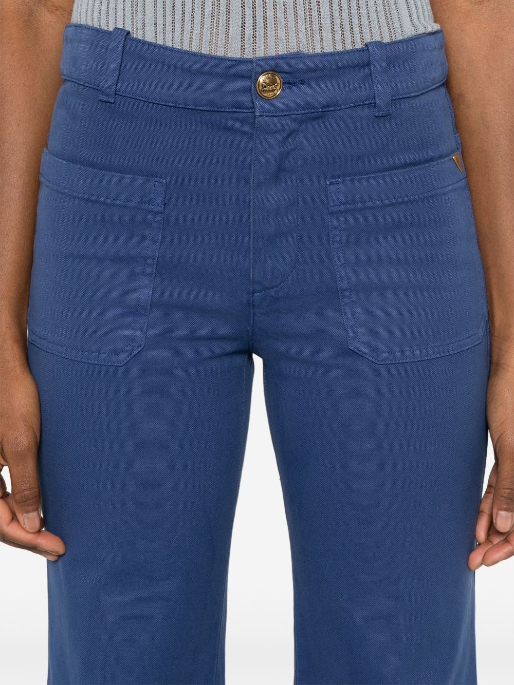 cotton cropped trousers - 5
