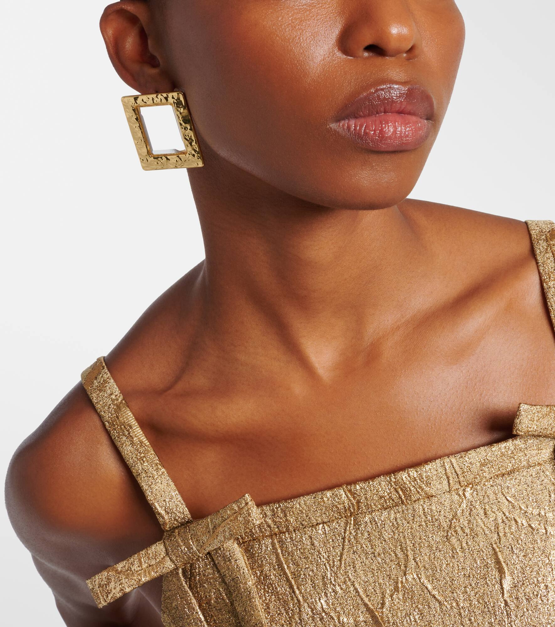 18kt gold-plated earrings - 3