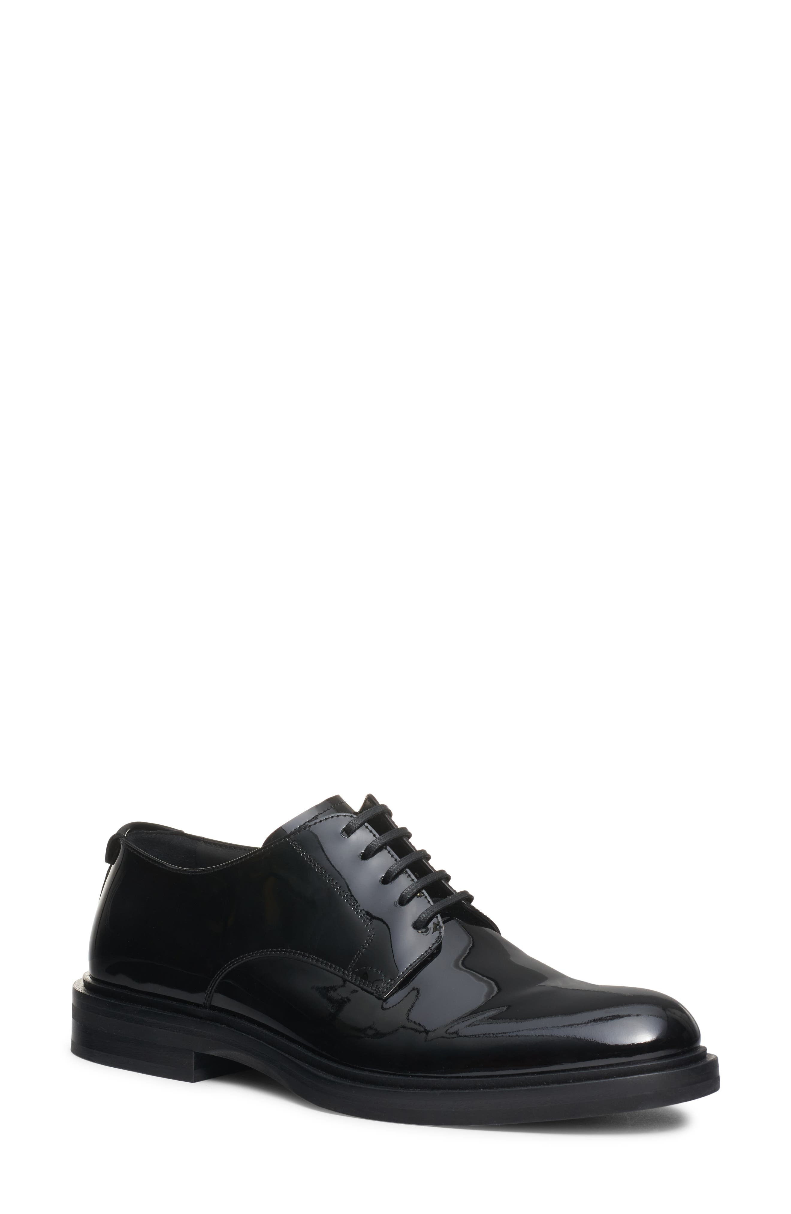 Dolce&Gabbana Vernice Plain Toe Derby in 80999 Nero at Nordstrom - 1