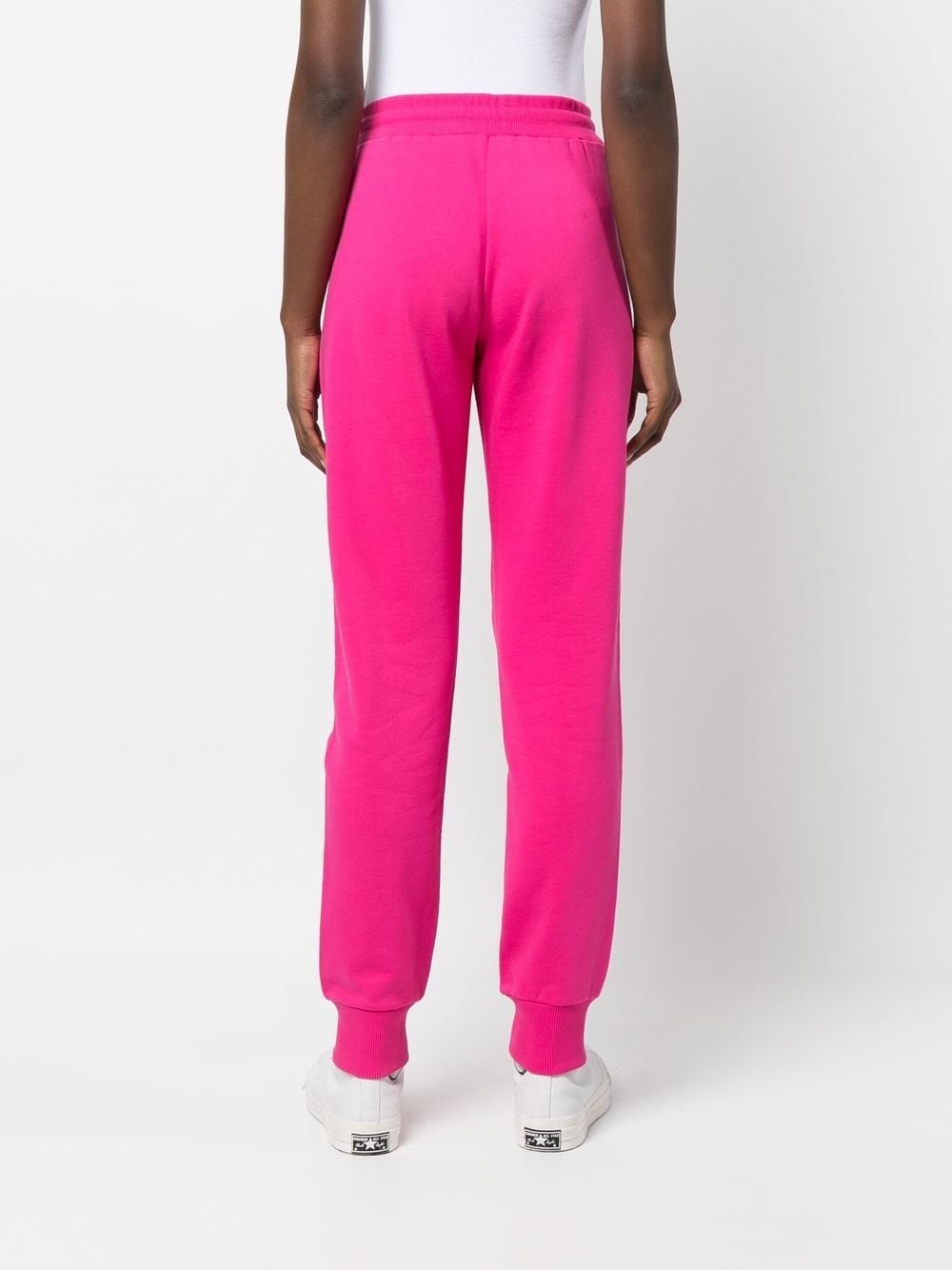 logo-print cotton track pants - 4