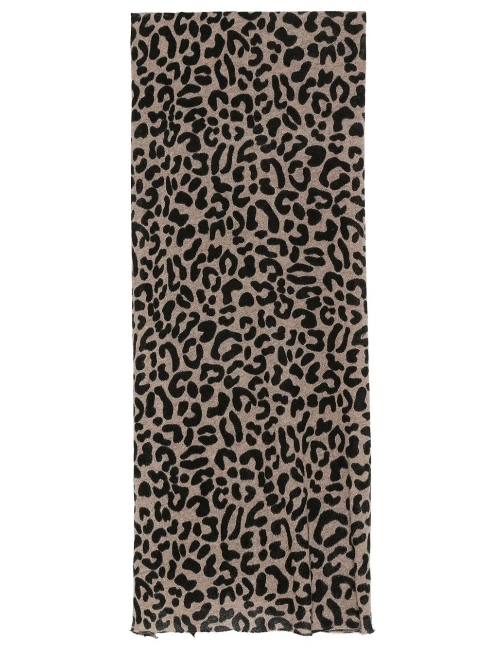 Faliero Sarti Ayame stole in brown spotted cashmere and wool - 1