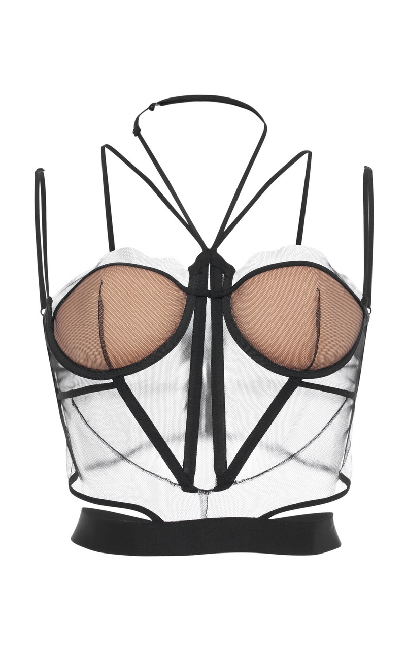 Sheer Corset Top neutral - 1