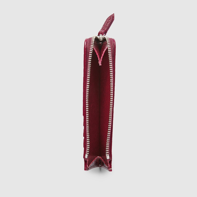 GUCCI GG zip card case with GG detail outlook