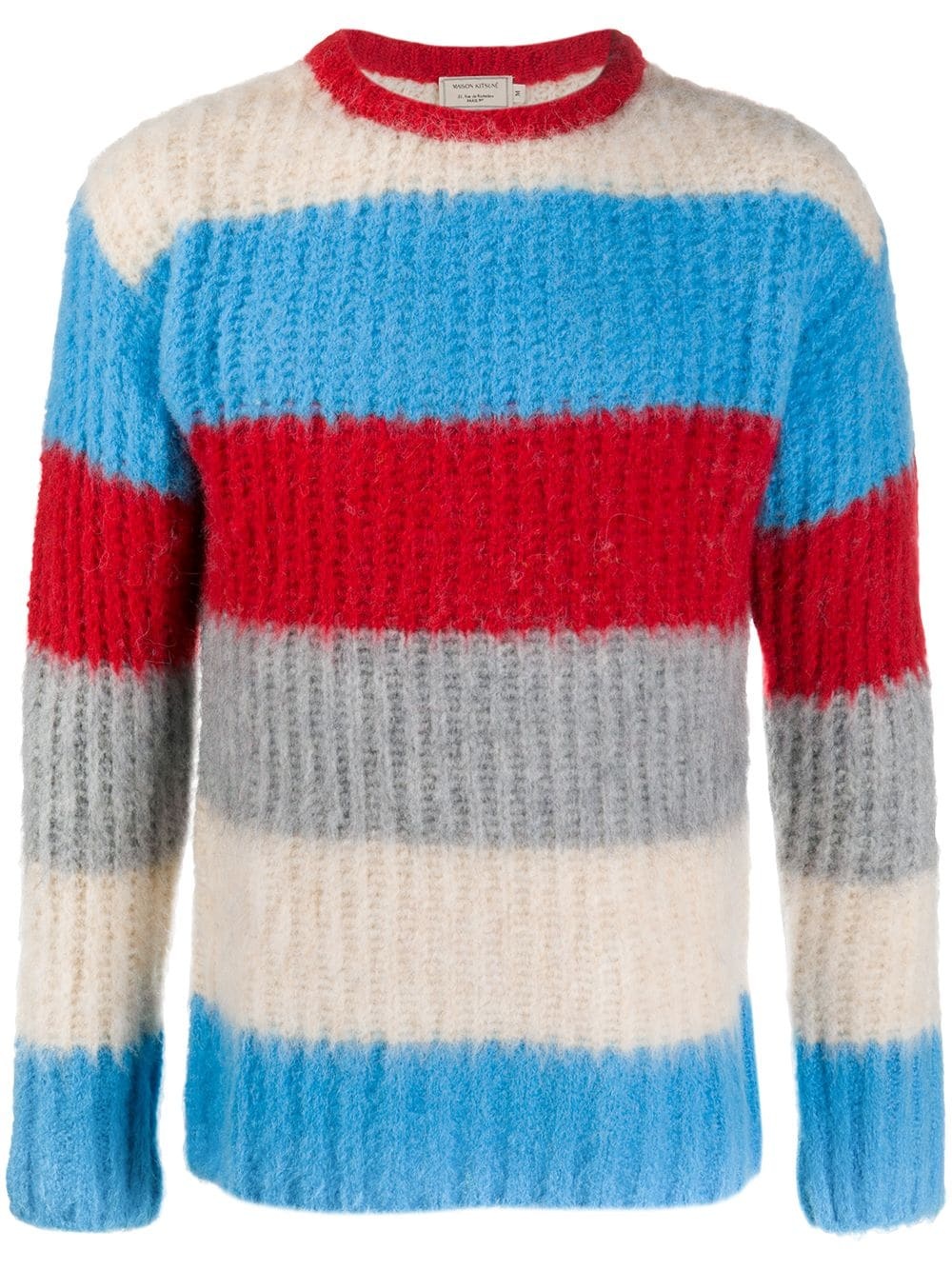 stripe knit jumper - 1