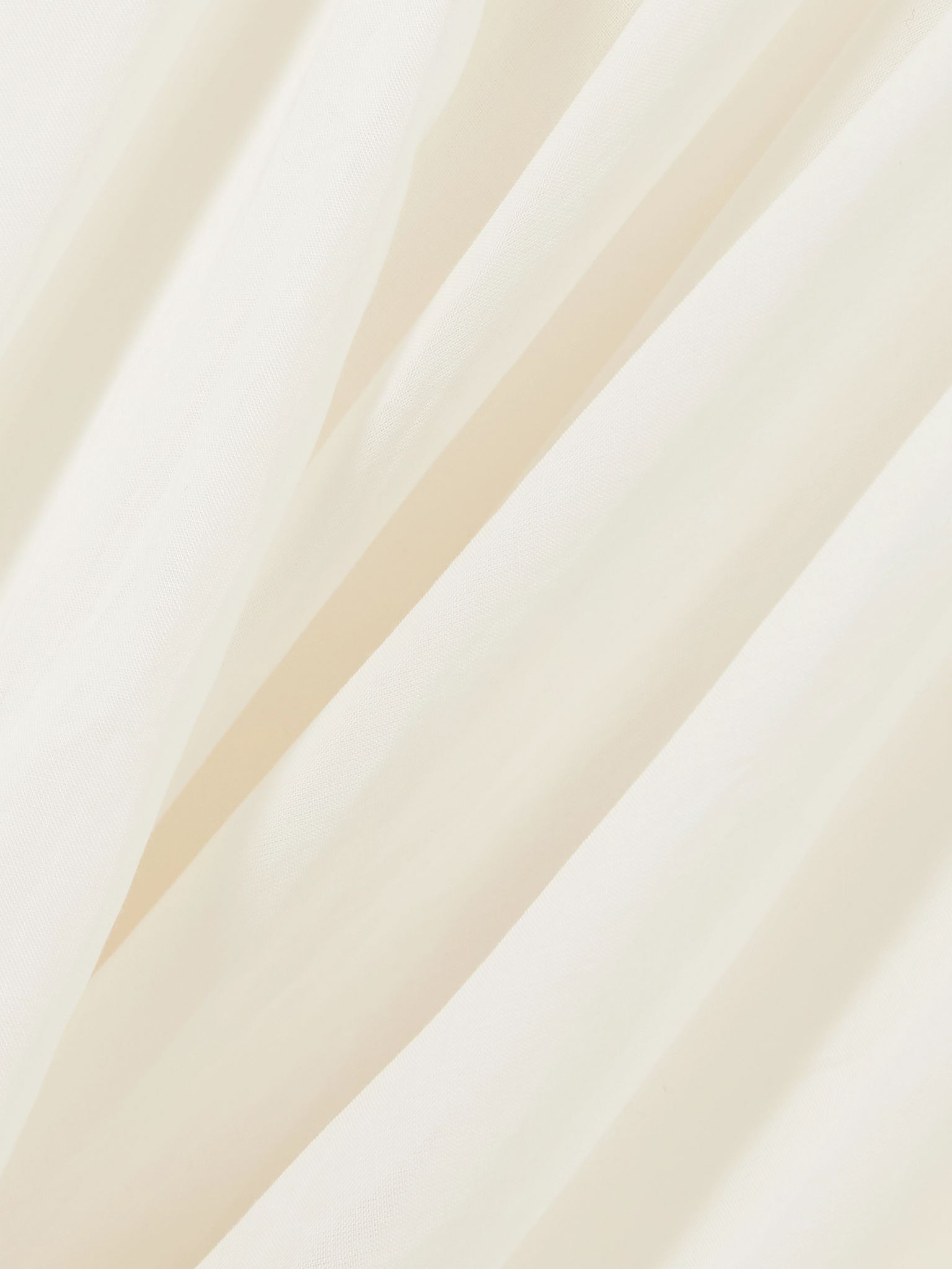 Cocoon draped voile-paneled knitted maxi dress White - 4