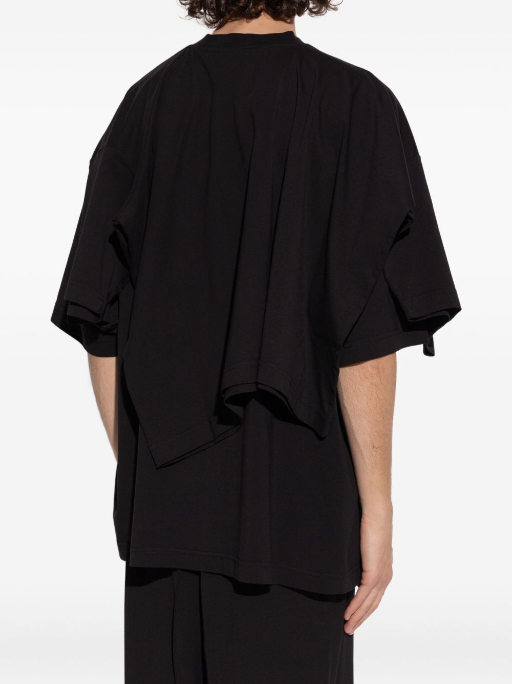 layered-panel T-shirt - 5