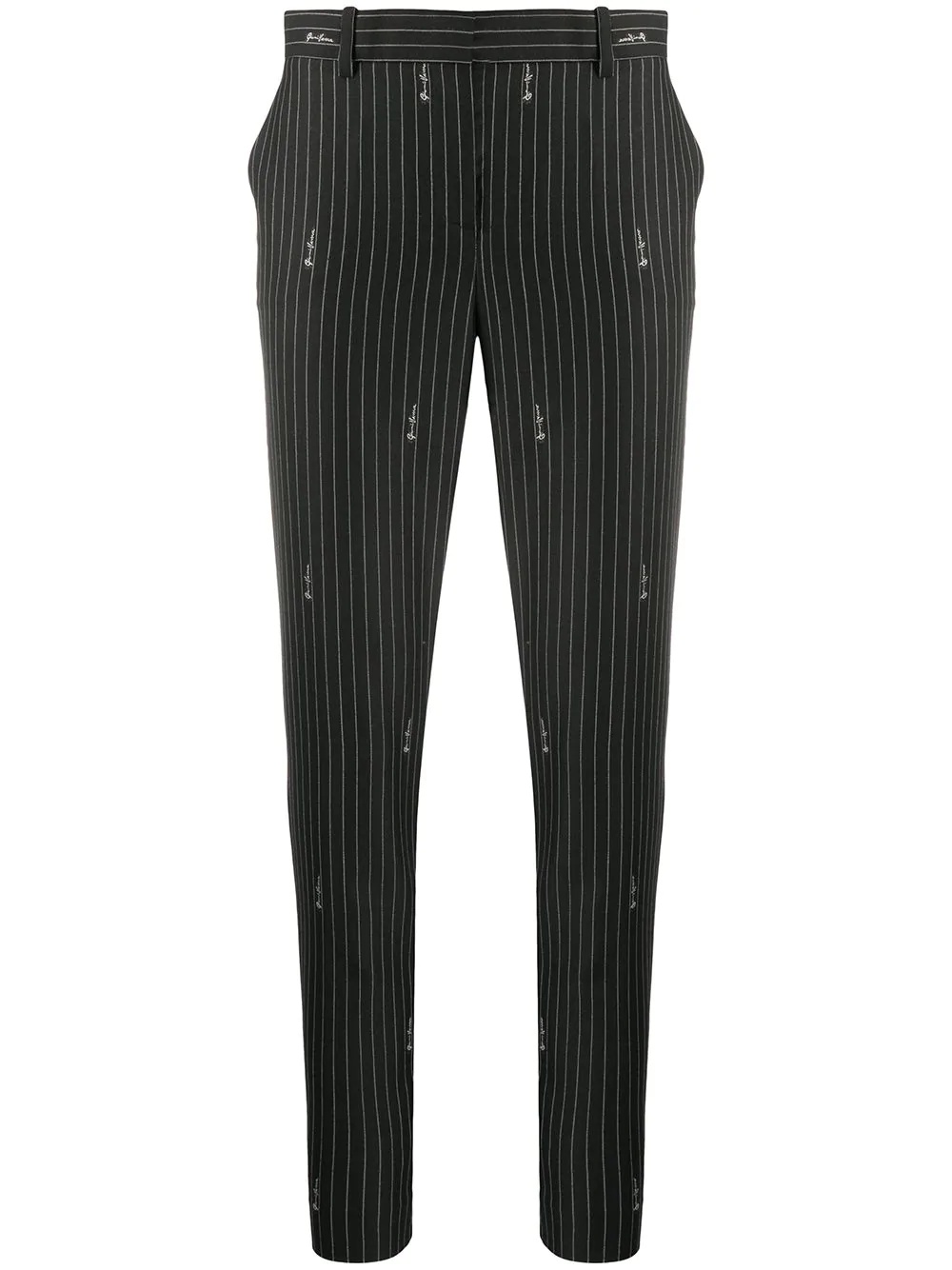 pinstripe tailored trousers - 1