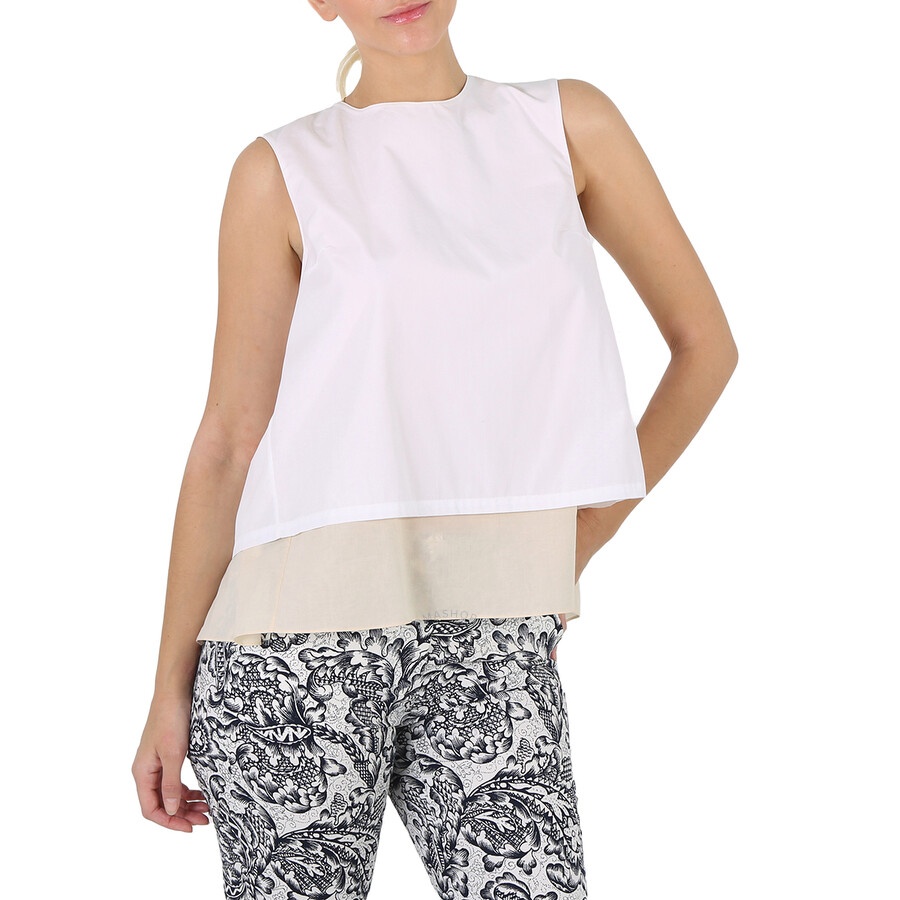 Marni Ladies Layered Sleeveless Cotton Top - 4