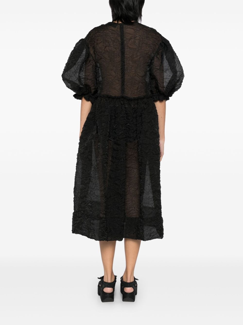 ruffle detail smock dress - 4
