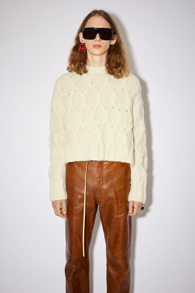 Acne Studios Cable knit sweater - Off white outlook