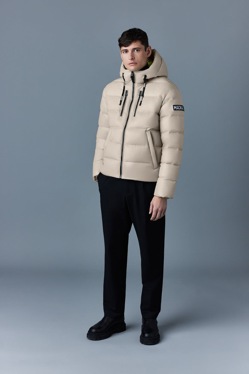 MACKAGE VICTOR lustrous light down jacket with hood for men outlook