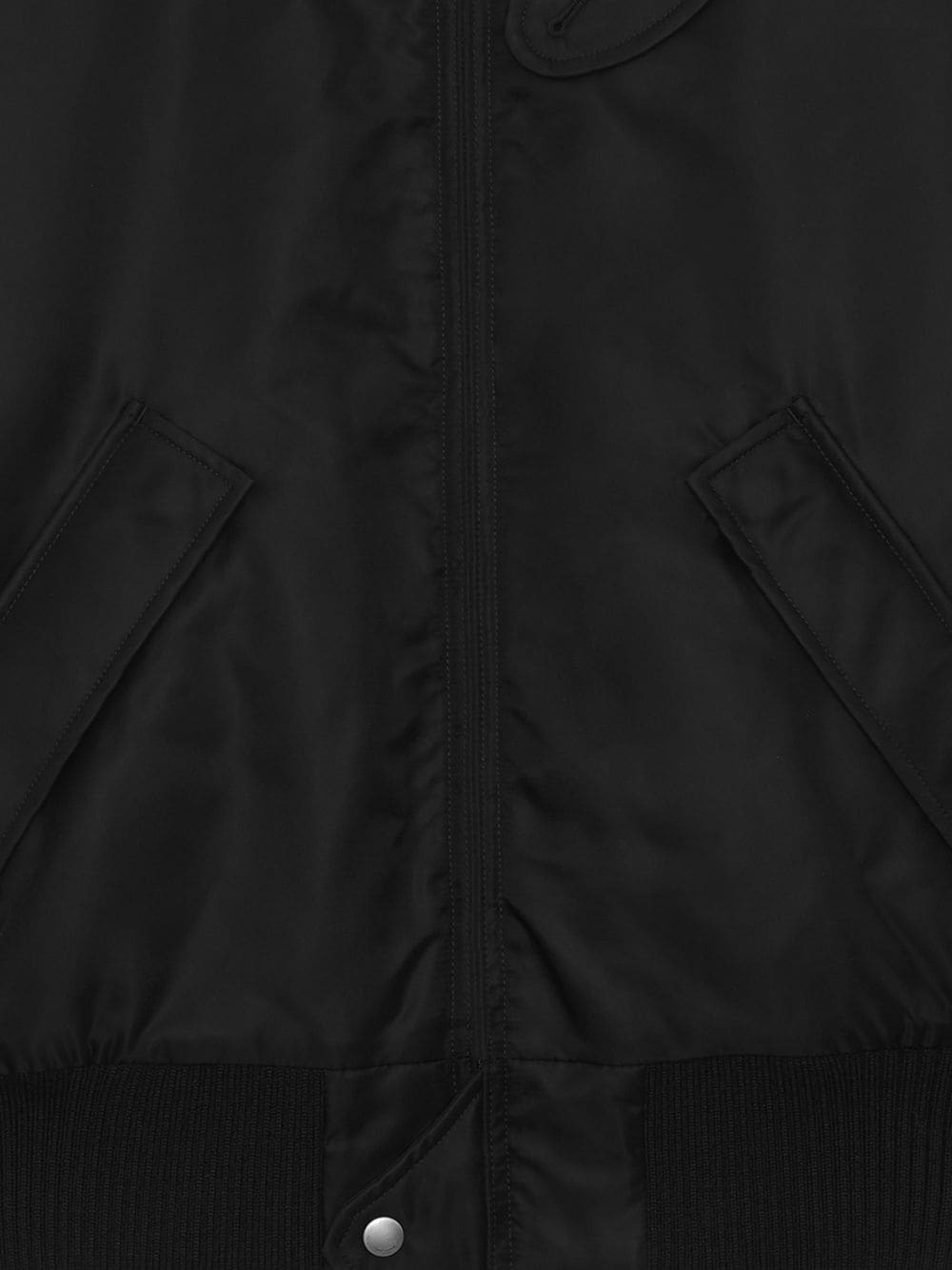 shearling collar army bomber jacket - 3