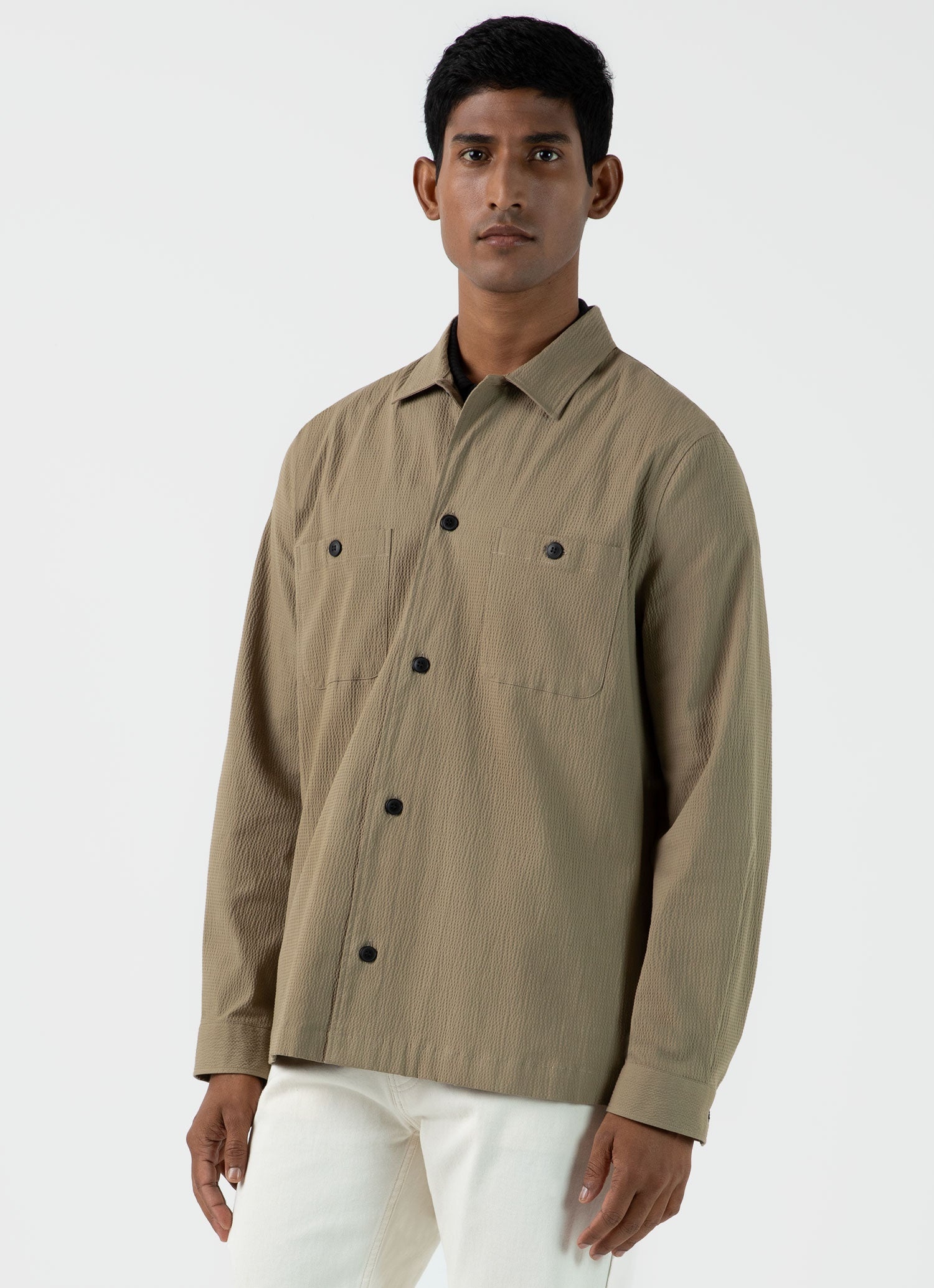 Seersucker Overshirt - 2