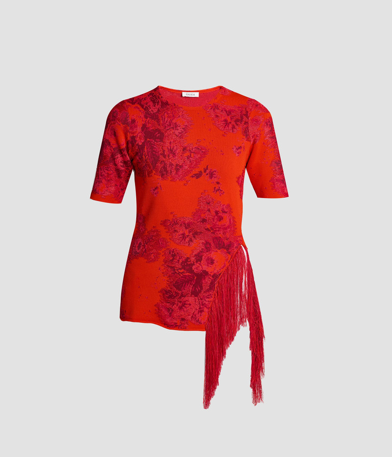 Erdem FRENCH FRAY SHORT SLEEVE KNIT TOP outlook