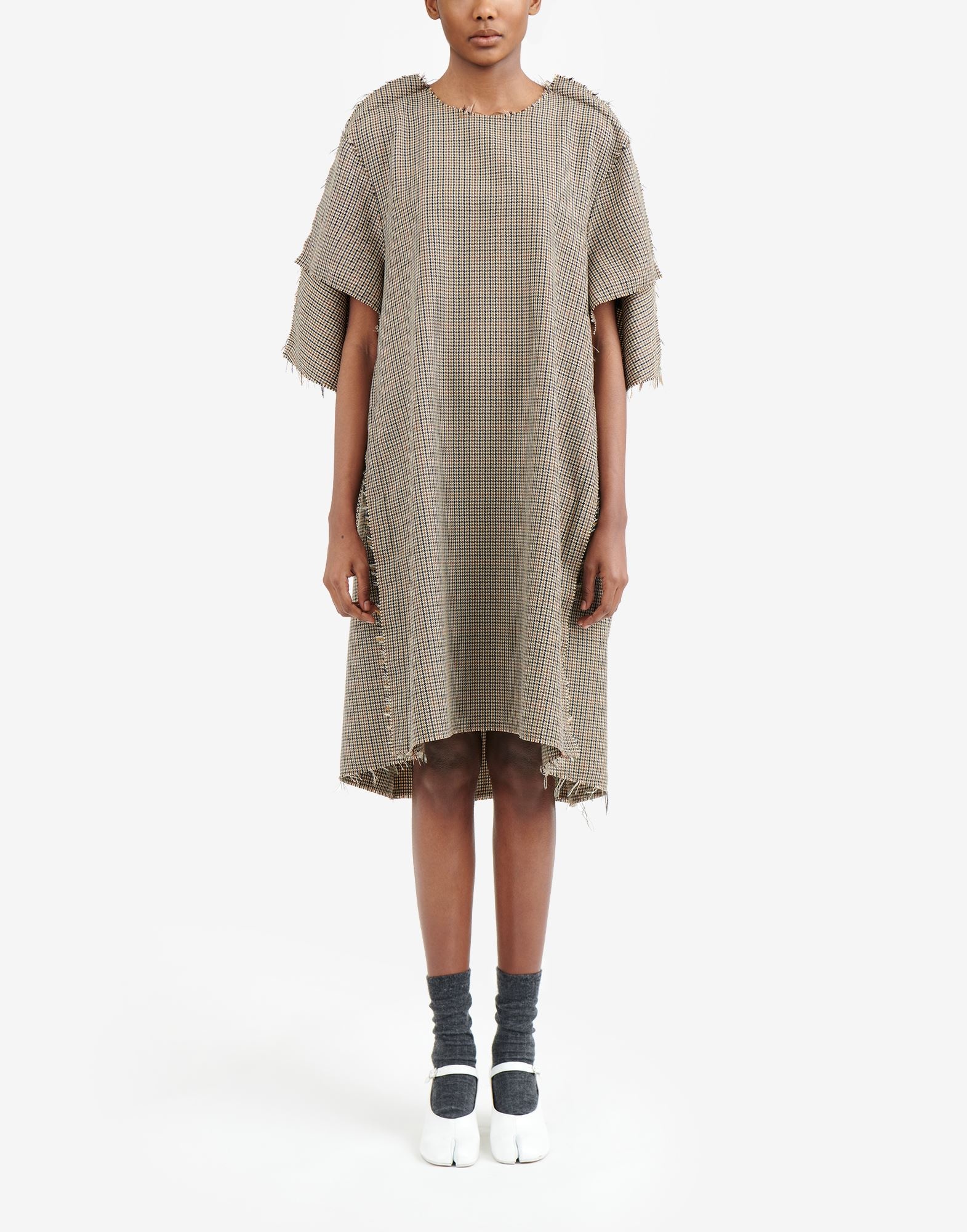 Flat pattern houndstooth dress - 2