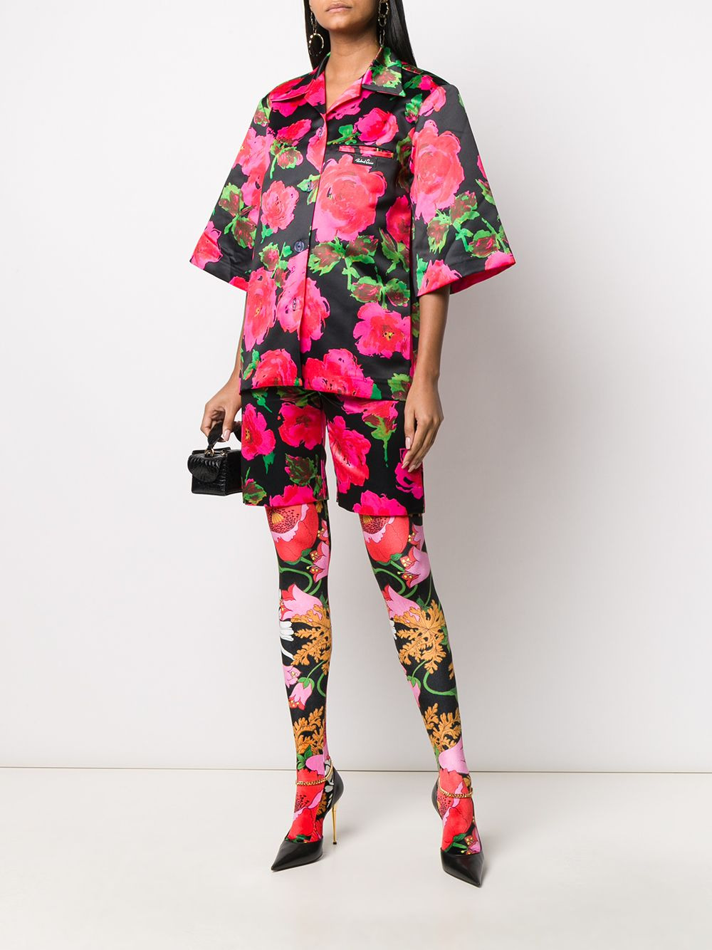 floral print bermuda shorts - 2