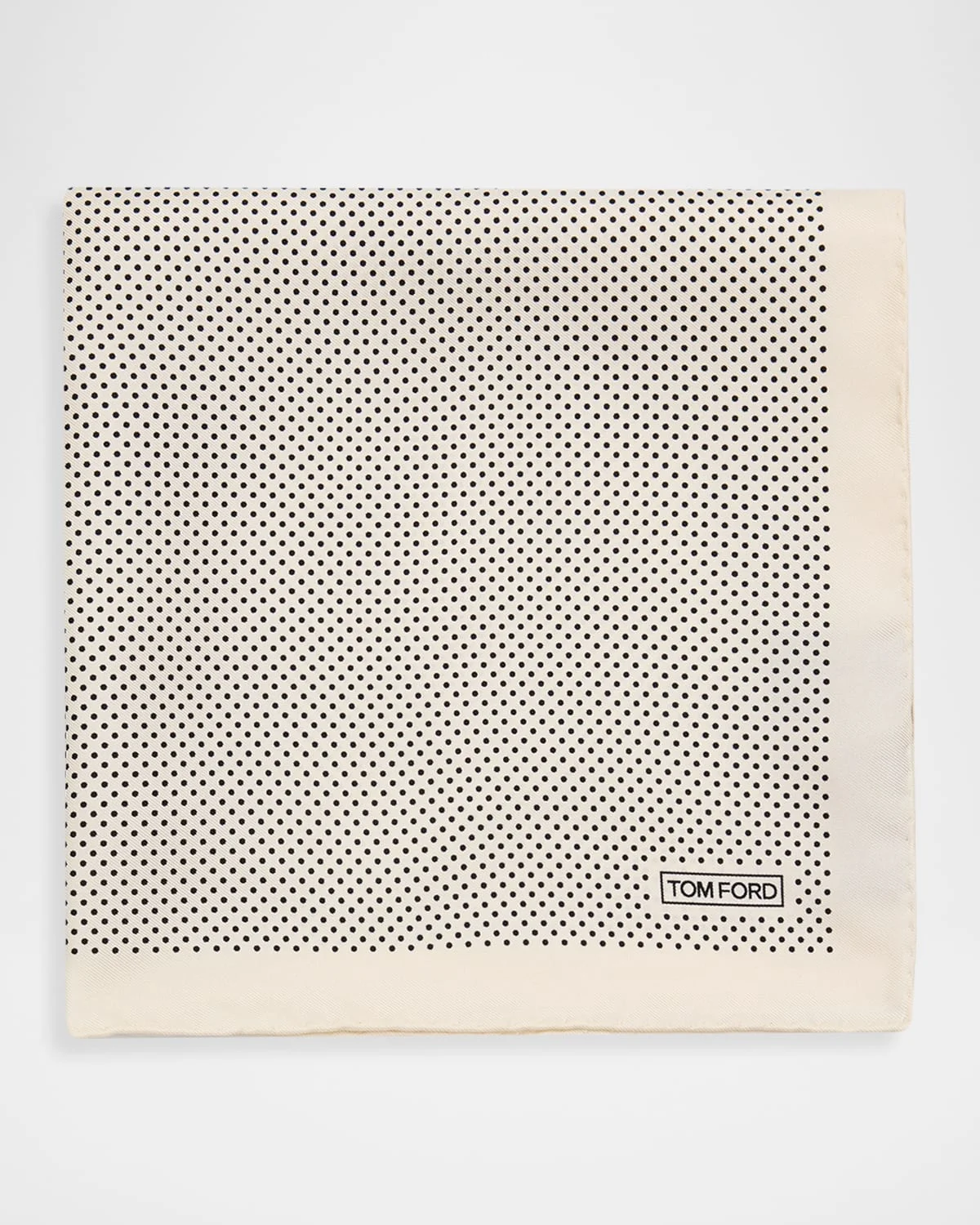 Men's Micro Polka Dot Silk Pocket Square - 1