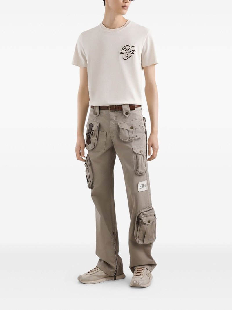 Dolce & Gabbana logo-appliqué crew-neck T-shirt outlook