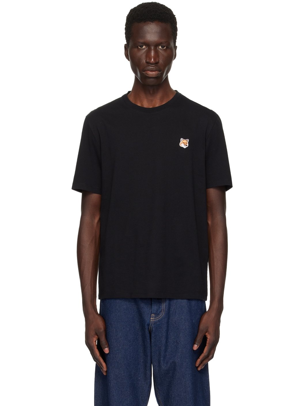 Black Fox Head T-Shirt - 1