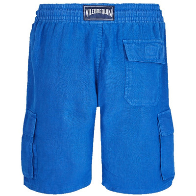 Vilebrequin Men Linen Bermuda Shorts cargo pockets outlook