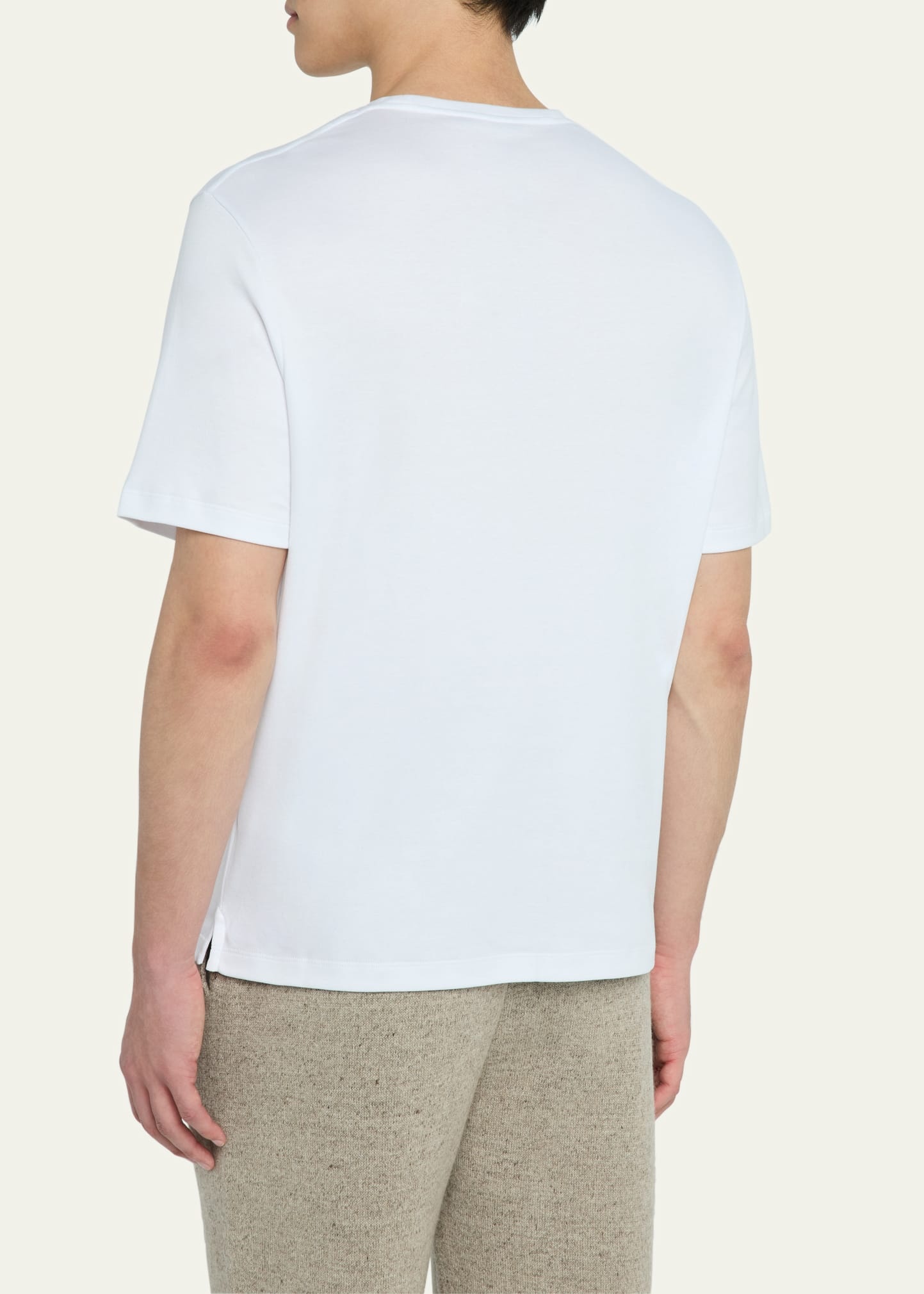 Men's Tremezzo Sea Island Cotton Crewneck T-Shirt - 3