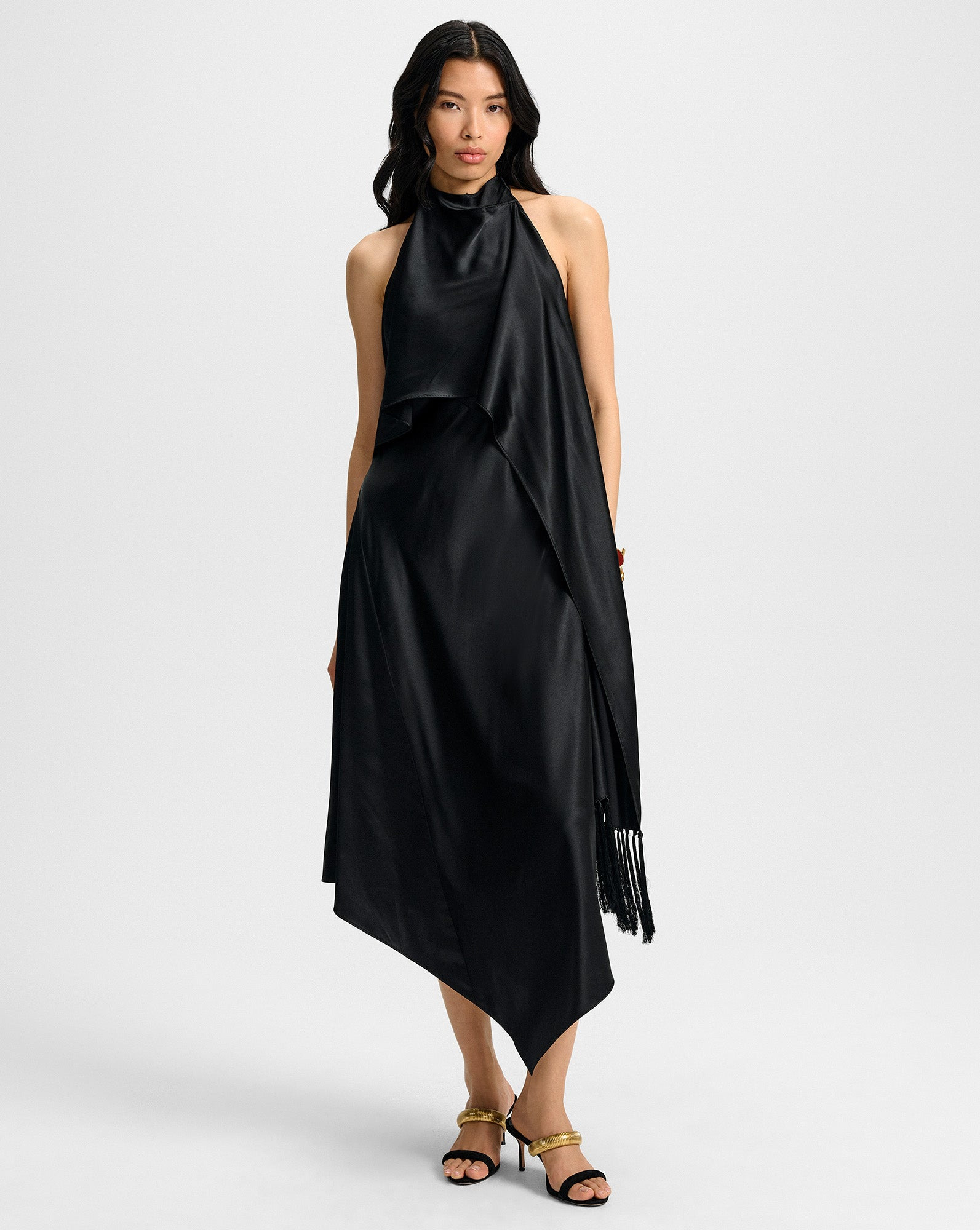 WYNDHAM SILK MIDI DRESS - 8