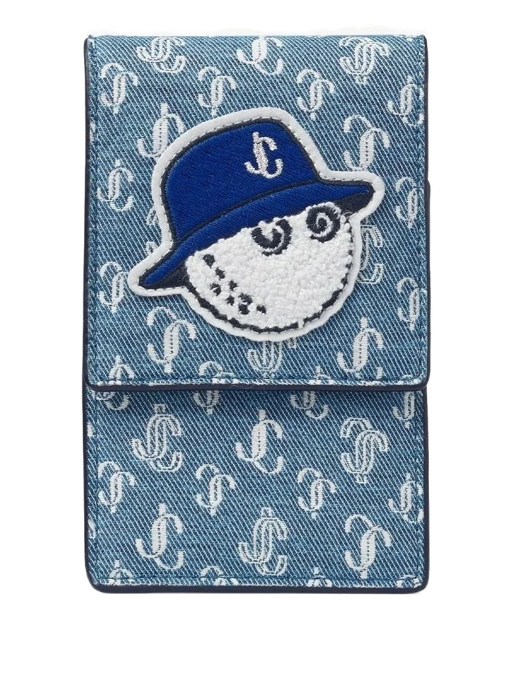 monogram-pattern phone case - 1