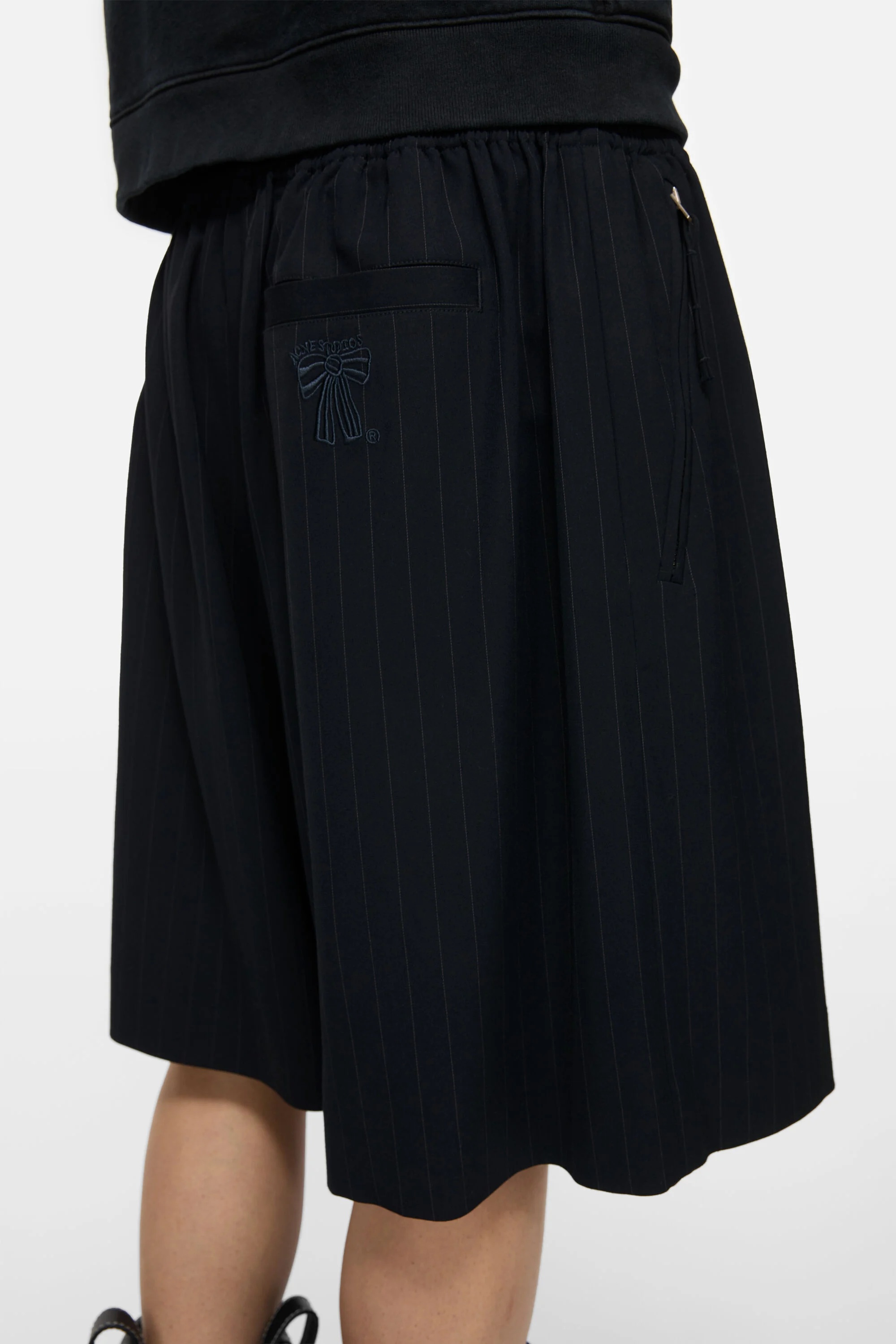 Striped shorts - Navy - 4