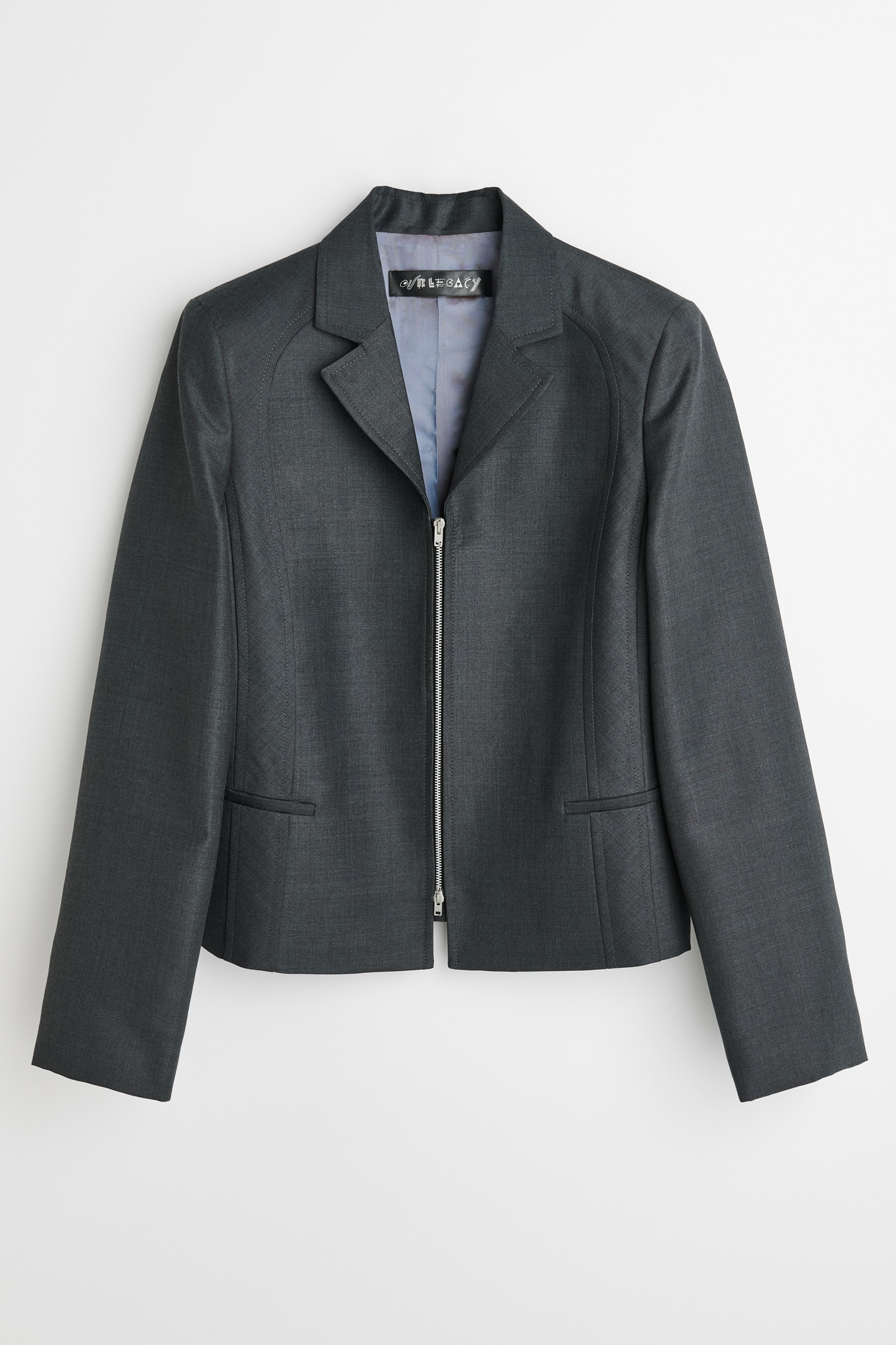 Min Blazer Grey Mnemonic Wool - 1