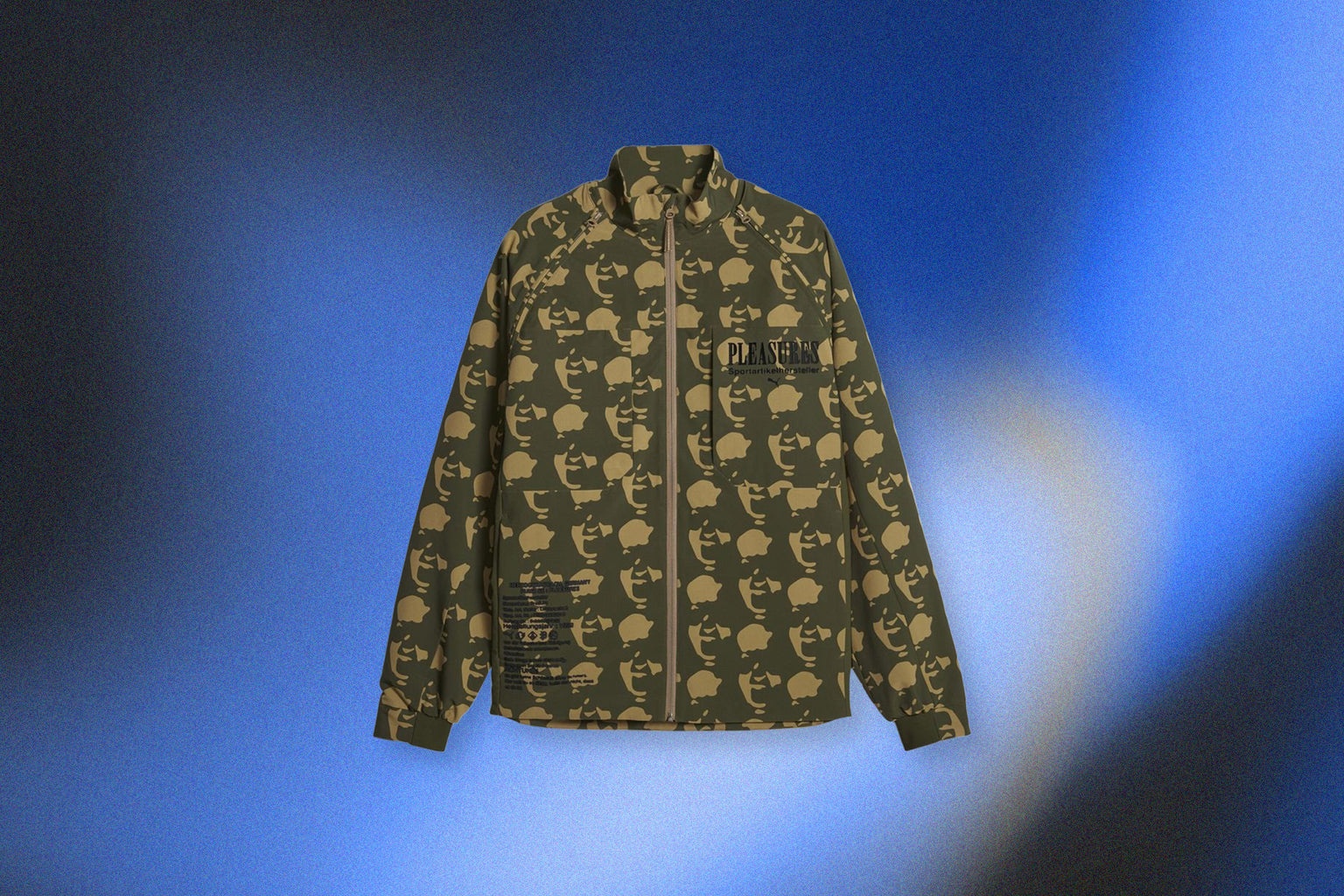 PUMA X PLEASURES ZIP-OFF JACKET - CHOCOLATE CHIP - 6