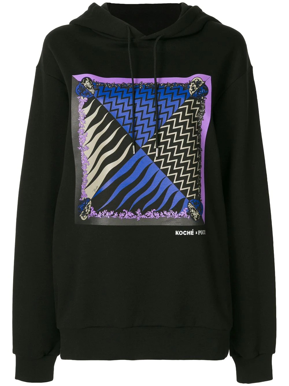 x Koché Lupa print hoodie - 1