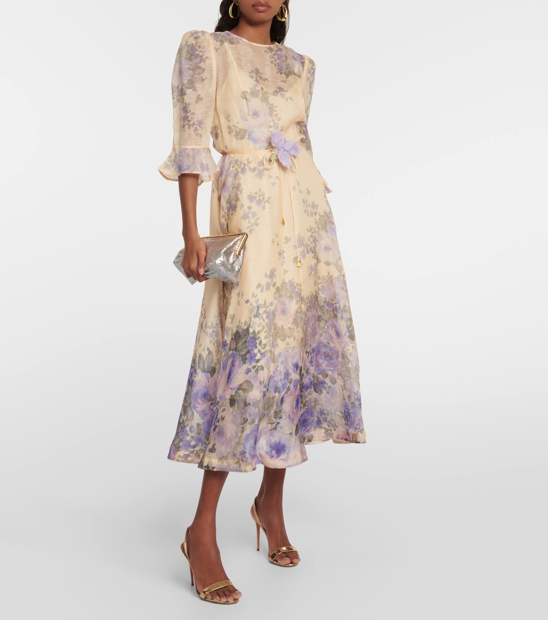 【Zimmermann】LYRICAL FLARE SLEEVE MIDI フレアスリーブミディ Zimmermann】LYRICAL FLARE SLEEVE MIDI フレアスリーブミディ