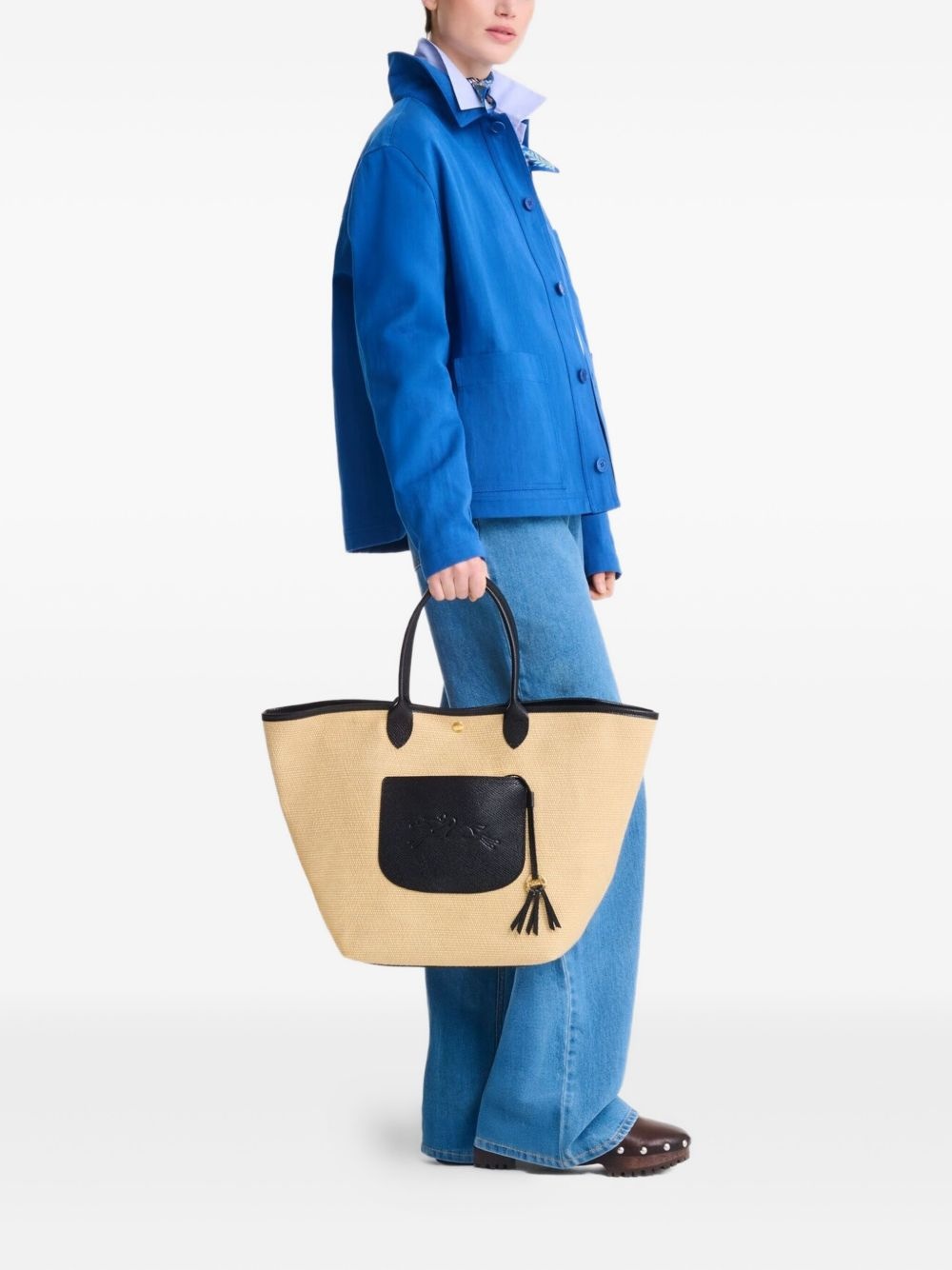 Le Pilage woven straw tote bag - 2