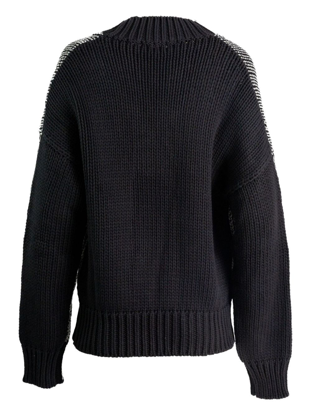 V-neck ribbed sweater - 2