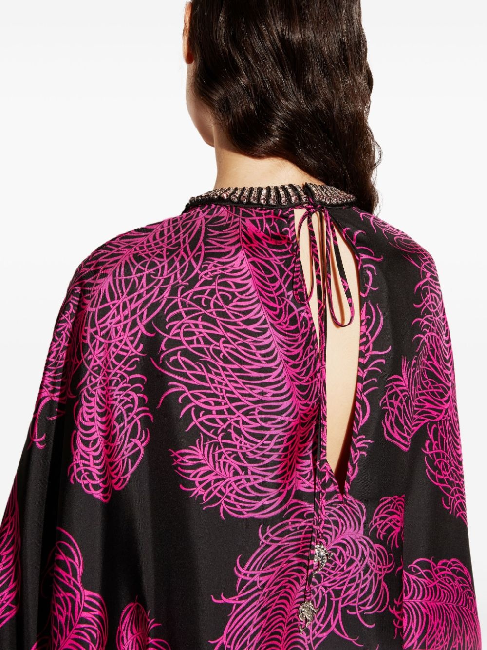 Struzzo-print silk kaftan - 5