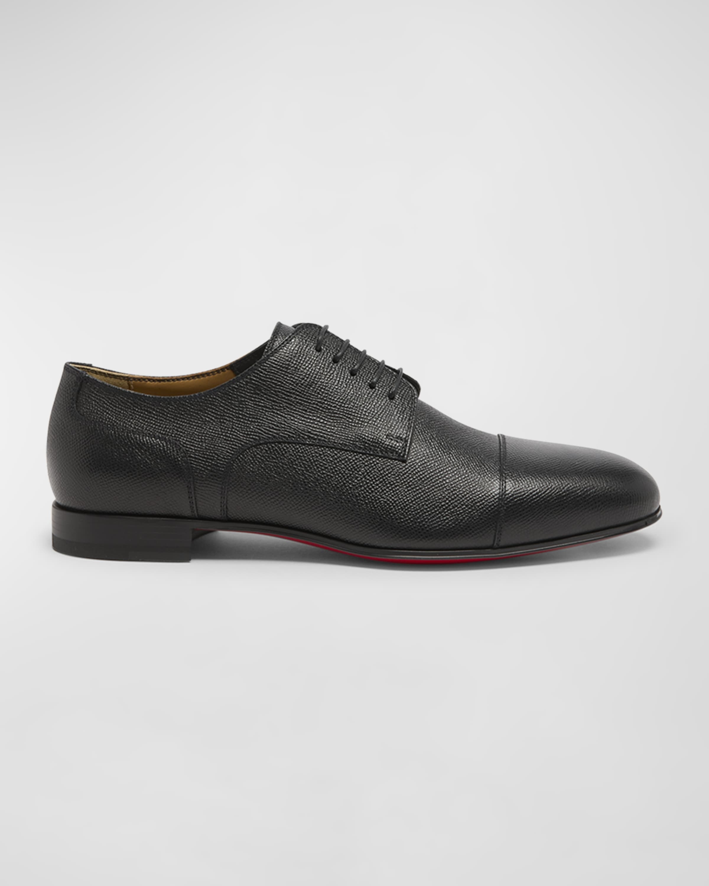 Men's Surcity Grained Leather Derby Shoes - 1