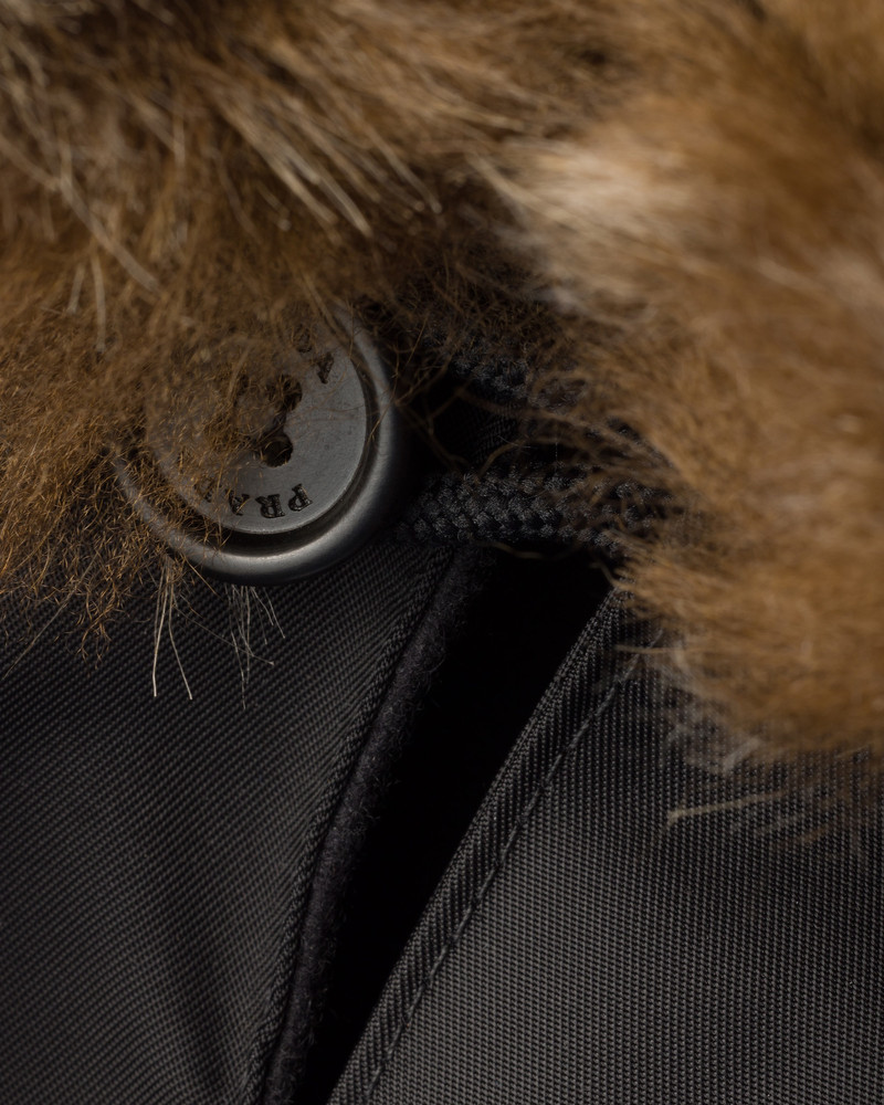 Prada Re-Nylon and shearling hood outlook