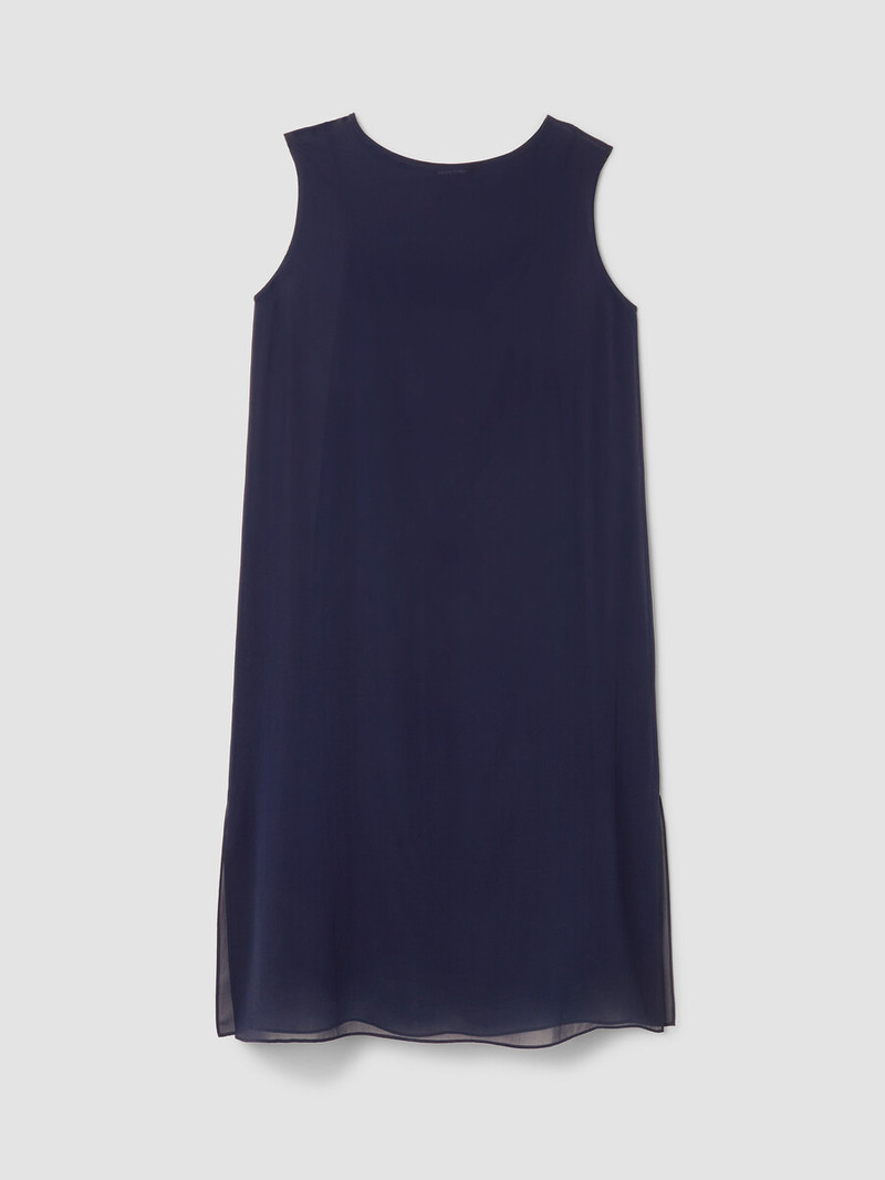 Sheer Silk Georgette Layered Dress 1