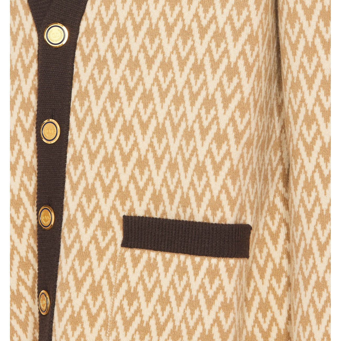 Valentino Garavani Men Toute La V Motif Cardigan - 2