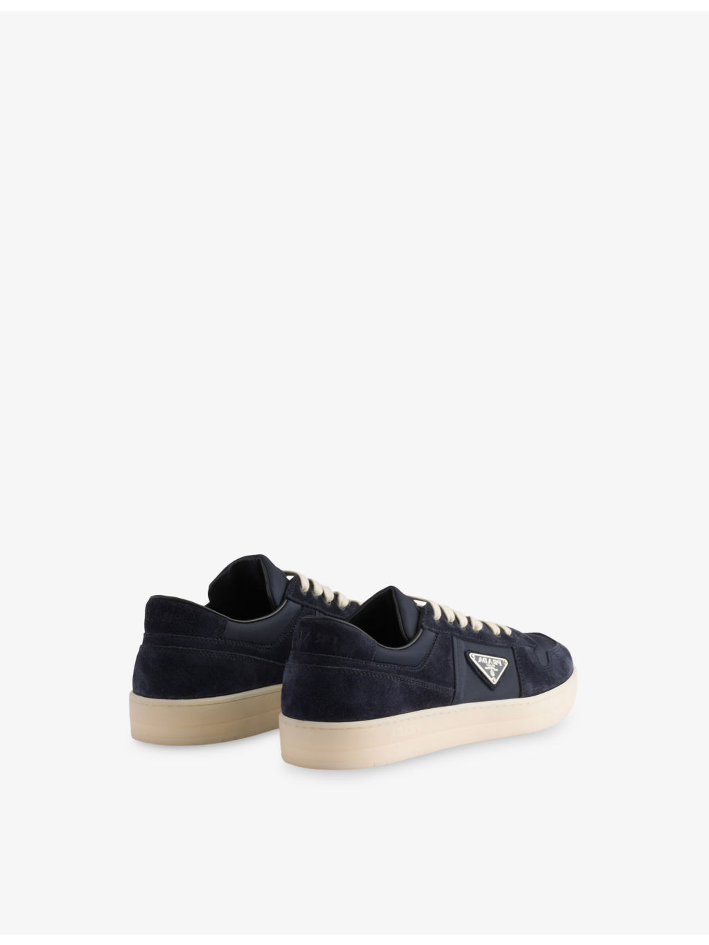 Downtown Re-Nylon and Suede Low-Top Trainers - 4