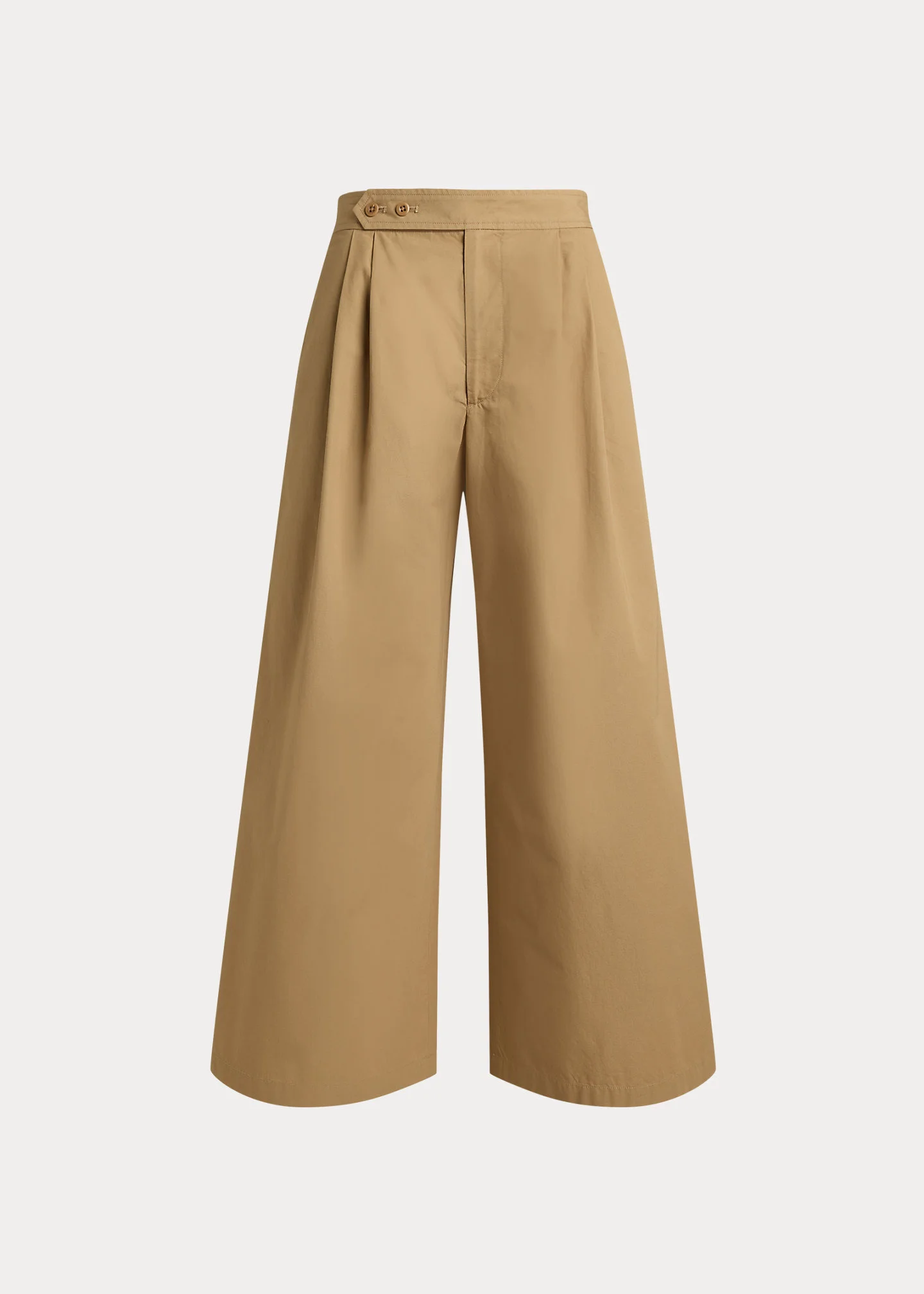 Cotton Relaxed Wide-Leg Crop Pant - 1