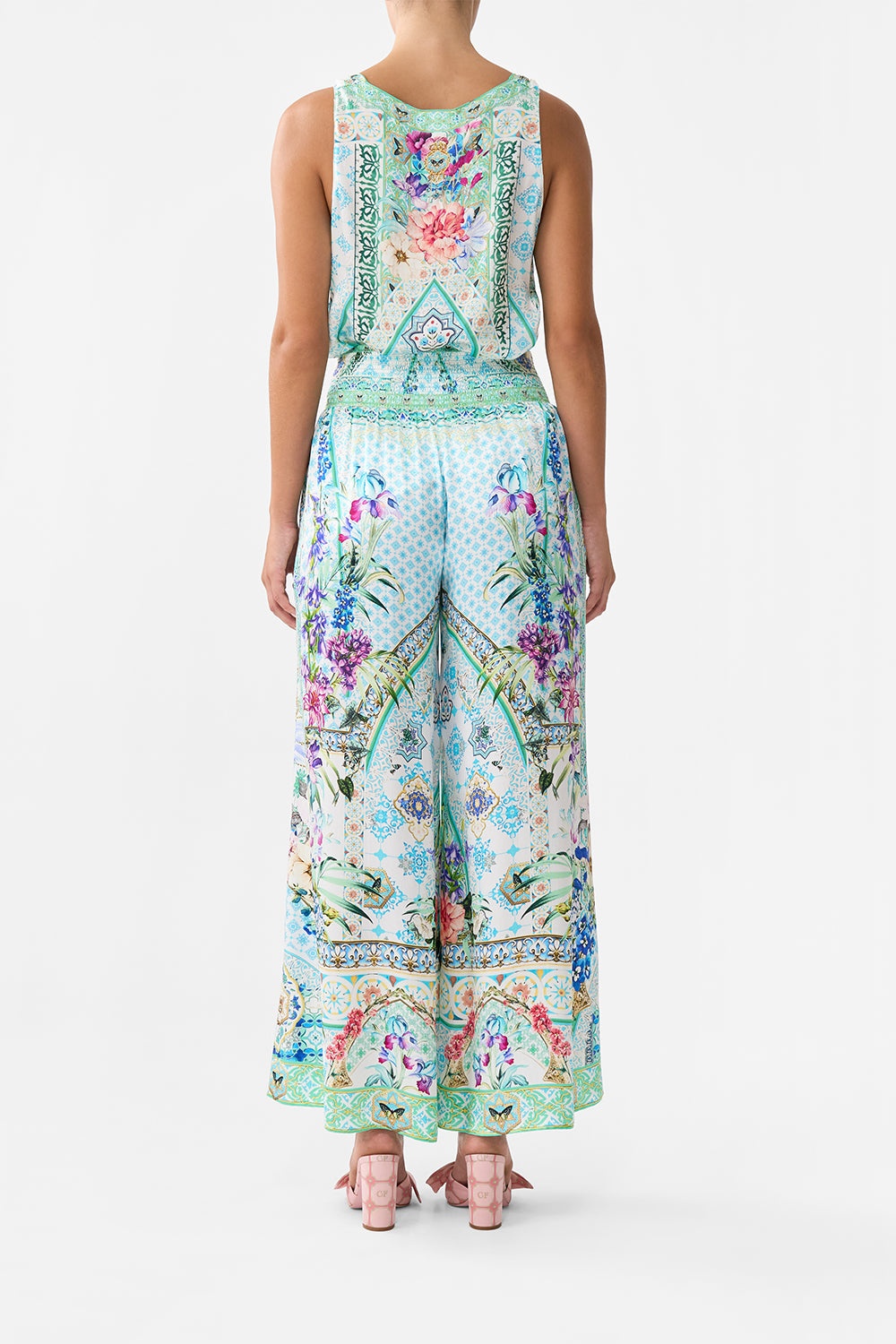 SHIRRED WAIST PANT - 3