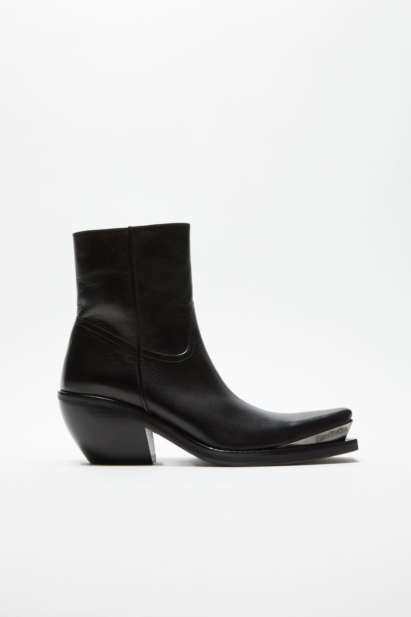 Leather ankle boots - Black 1
