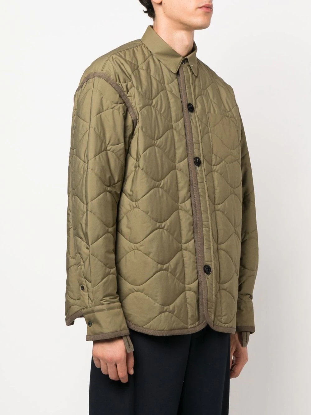 quilted shirt jacket - 3