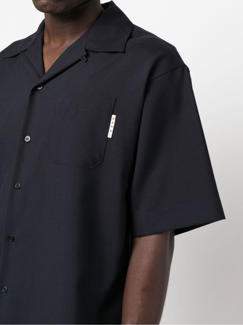 logo-patch short-sleeved shirt - 5