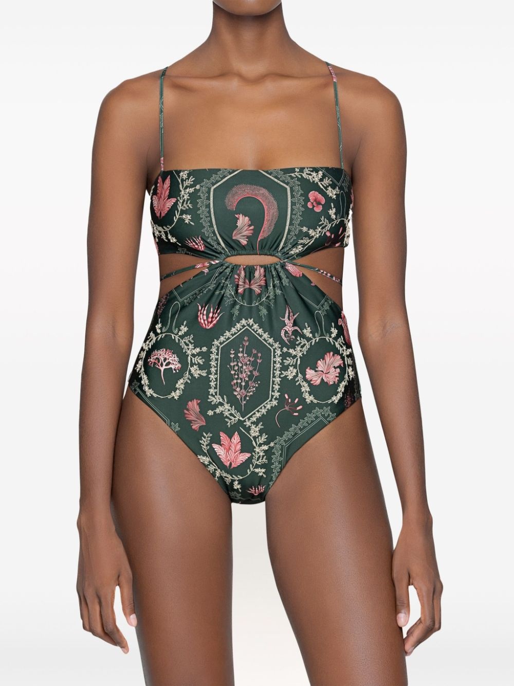 Victoriana Encaje floral-print swimsuit - 5