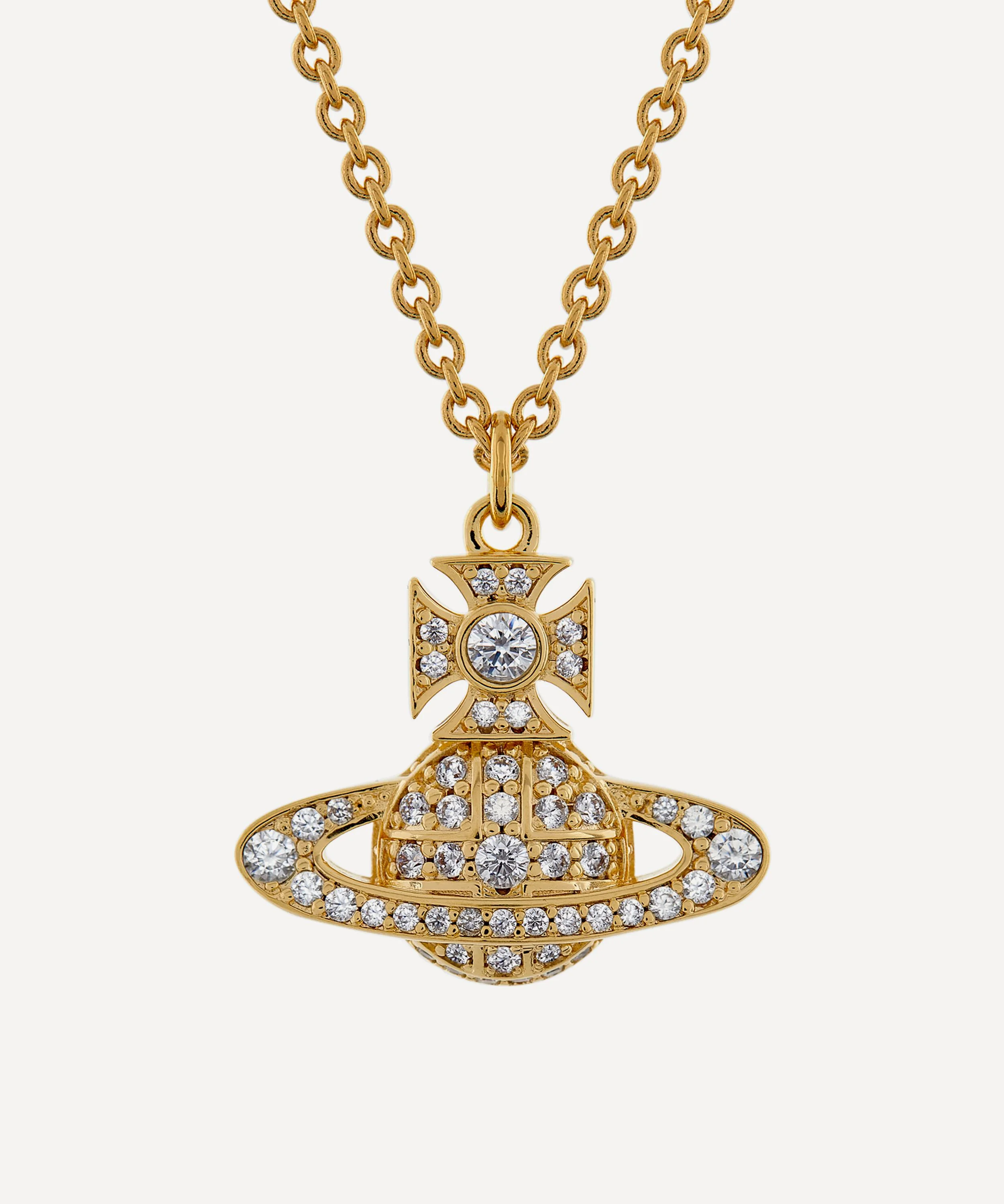 Gold-Tone Carmela Bas Relief Pendant Necklace - 1